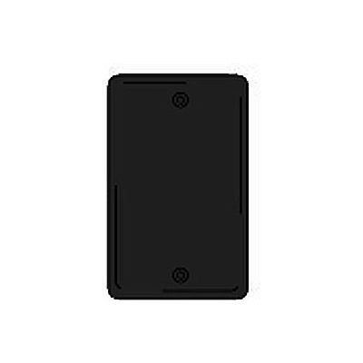 Bryant NPJ13BK Box Mounted Blank Plate, 1-Gang, Mid-Size, Black Nylon