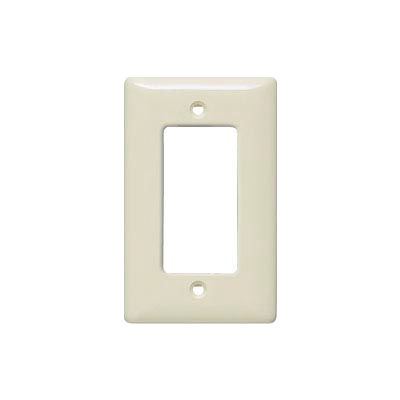 Bryant NPJ26LA Styleline Rectangular Plate, 1-Gang, Mid-Size, Light Almond Nylon