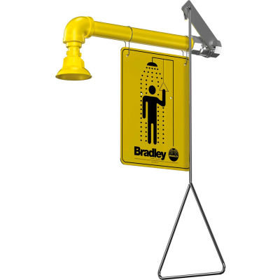 Bradley® Shower, Horizontal Supply, Plastic Showerhead, S19-120