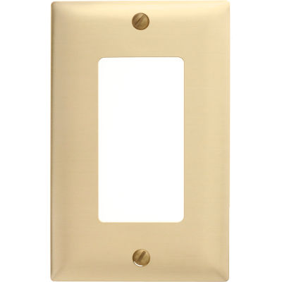 Bryant SB26 Styleline Rectangular Plate, 1-Gang, Standard, Brass