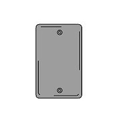 Bryant SCH13 Box Mounted Blank Plate, 1-Gang, Standard, Chrome Plated