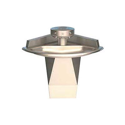 Bradley Corp® Wash Fountain, Corner, Raising Vent, Series SN2013, 3 Person Sink
