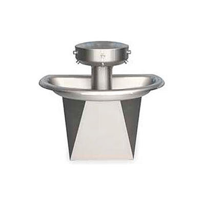 Bradley Corp® Wash Fountain, Semi-Circular, Off-line Vent, Series SN202, 3 Person