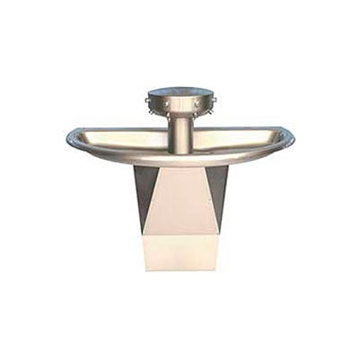 Bradley Corp® Wash Fountain, Semi-Circular, Off-line Vent, Series SN202, 4 Person