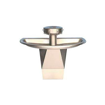 Bradley Corp® Wash Fountain, Semi-Circular, Raising Vent, Series SN202, 4 Person
