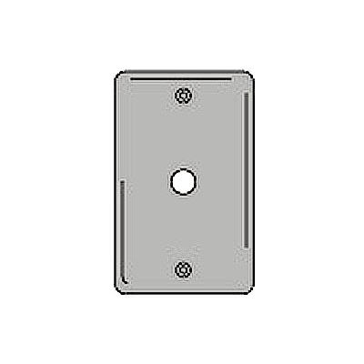 Bryant SS11 Telephone and Coax Plate, 1-Gang, Standard, Satin Stainless
