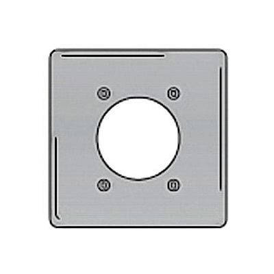 Bryant SS703 Single Receptacle Plate, 2-Gang 1 Device-Gang, Standard, Satin Stainless