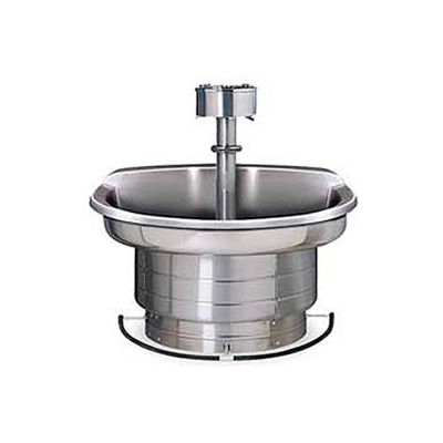 Bradley Corp® Wash Fountain, 54 In Wide, Semi Circular, Series WF2704, 4 Person Sink