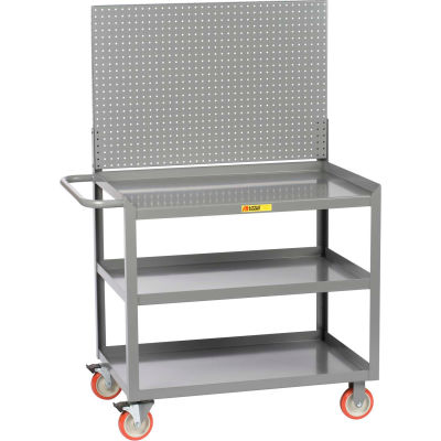 Little Giant 3MW-2448-5TL-LP 48"W x 24"D Mobile Workstation, 3 Shelves