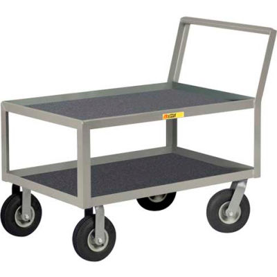 Little Giant® Low Deck Instrument Cart w/Non-Slip Vinyl Shelf Surface, 24 x 48