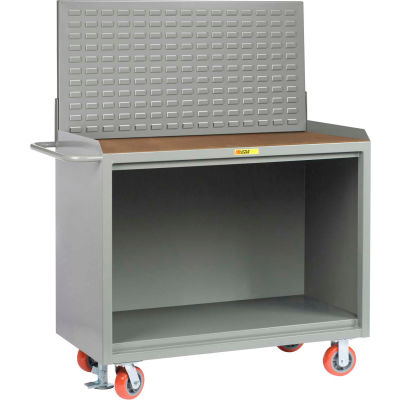 Little Giant MH-2448-FL-LP 48"W x 24"D Mobile Service Bench, 1/4" Hardboard Top