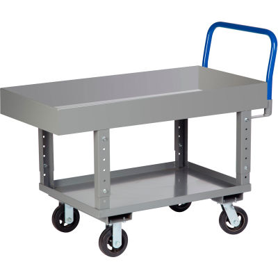 Little Giant® Work Height Platform Truck RNL2X630606MRAH with 6" Deep Deck 30 x 60 Adj. Height