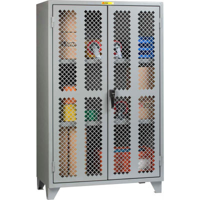 Little Giant® High Visibility Storage Cabinet w/ 2 Adj. Shelves, 48"W x 26"D x 78"H
