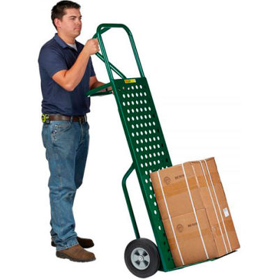 Little Giant® Perforated Deck Hand Truck T-640-10 - 16"W x 25"L - 10" Solid Rubber Wheels