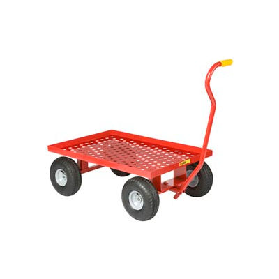 Little Giant® Nursery Wagon Truck LWP-2436-10P - Perforated Deck - 10 x 3.50 Pneumatic Wheels