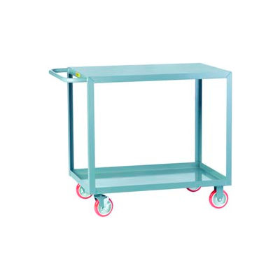 Little Giant® Service Cart w/2 Flush Shelves, 1200 lb. Capacity, 32"L x 18"W x 35"H, Gray