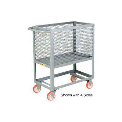 Little Giant® Raised Platform Box Truck RP3X-1832-5PY, 3 Expanded Metal Sides 18x32 1200