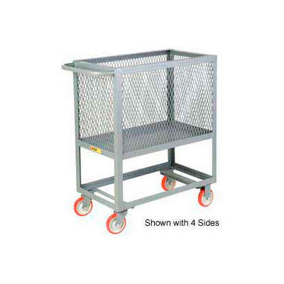 Little Giant® Raised Platform Box Truck RP3X-2448-5PY, 3 Expanded Metal Sides 24x48 2000