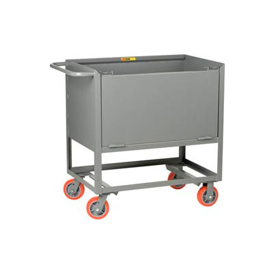 Little Giant® Raised Platform Truck with Drop-Gate RPDS-2448-6PY, Solid Sides, 24 x 48