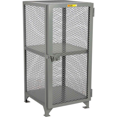 storage locker ventilated welded compact globalindustrial wx24 assembled giant gray