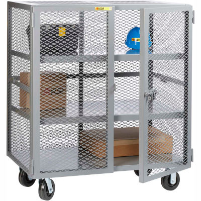 Little Giant® Mobile Storage Locker SC2-2448-6PH 2 Center Shelves 24x48 Phenolic Wheels