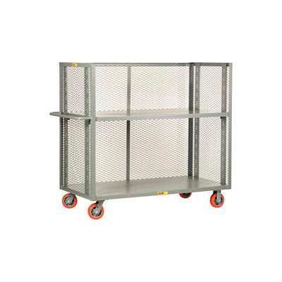 Little Giant® 3-Sided Adjustable Truck T2-A-2460-6PY, Mesh Sides, 24 x 60