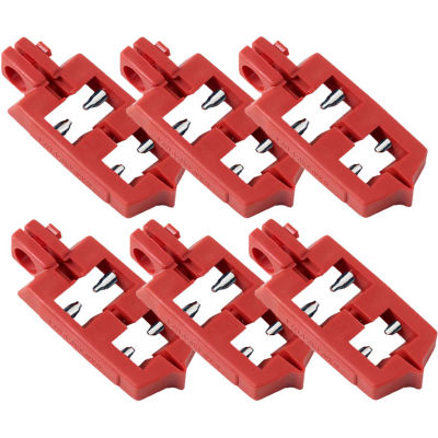 Brady® 65688 120V Snap-On Circuit Breaker Lockout, 6/Pack