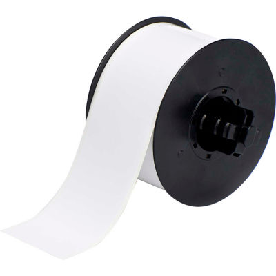 Brady® B30 Indoor-Outdoor Industrial Vinyl Labels, 2-1-4"W X 100'L, White, B30C-2250-595-WT