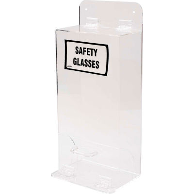 Brady® MVSDL Deluxe Safety Glasses Holder With Lid, Acrylic, 8"W x 18"H