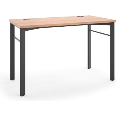 HON® Rectangular Table - 48"W x 24"D - Wheat /Ash - Manage Series