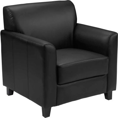 Leather Guest Chair - Black - Hercules Diplomat Series