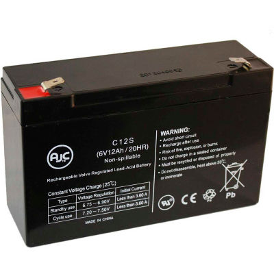 AJC®  Battery Patrol ASLA0955 6V 12Ah Sealed Lead Acid Battery