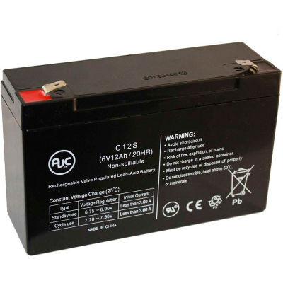 AJC® Sec Microlyte SEC 6-12 6V 12Ah Sealed Lead Acid Battery | B2149024 ...