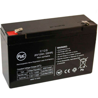 AJC® Universal Power UB6120-F2 (D5778) 6V 12Ah Sealed Lead Acid Battery