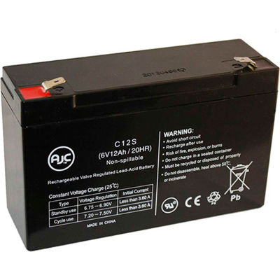 AJC® B&B BP12-6 T2 6V 12Ah Sealed Lead Acid Battery | B1780674 ...