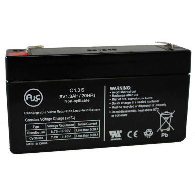 AJC® Interstate BSL0865 6V 1.3Ah Sealed Lead Acid Battery