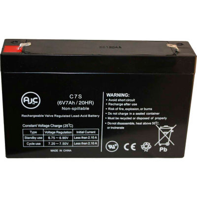 AJC® Interstate SLA0926 6V 7Ah Sealed Lead Acid Battery