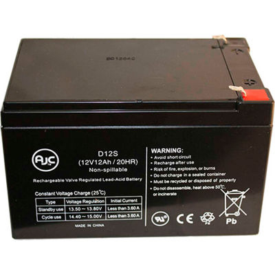 AJC® Stand Aid Model 1501 Stand Aid 12V 12Ah Medical Battery