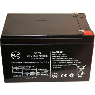 AJC® Pride Sonic 12V 12Ah Scooter Battery