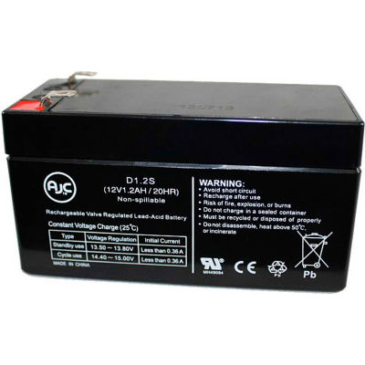 AJC® Leoch LP12-1.2 12V 1.2Ah Sealed Lead Acid Battery