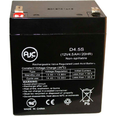AJC® Securitron BPS121 12V 4.5Ah Alarm Battery