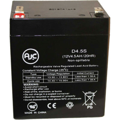 AJC® Potter Electric BT40 12V 4.5Ah Alarm Battery