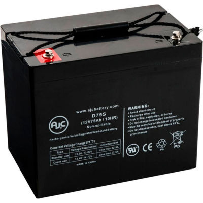 AJC® C&D Dynasty MR12-300 12V 75Ah UPS Battery