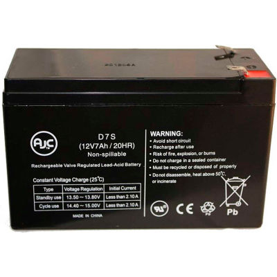 AJC® Universal Power 12 Volt 7 Ah (UB1270) 12V 7Ah Alarm Battery