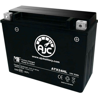 AJC Battery Yamaha SX Viper Mountain 696CC Snowmobile Battery (2003-2006), 23 Amps, 12V, I Terminals