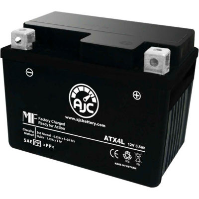AJC Battery Bombardier Mx Z Trail 500Ss 553CC Snowmobile Battery (2007-2008), 3.5 Amps, 12V