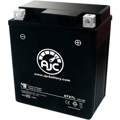 AJC Battery Suzuki DR125SE 125CC Motorcycle Battery (1994-1996), 6 Amps, 12V, B Terminals