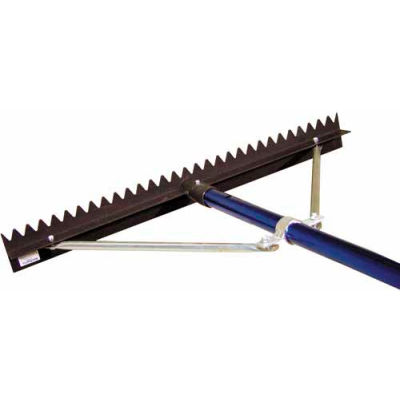 36" Sharp Tooth Lute Rake, 6' Snap Handle