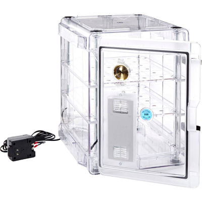 Bel-Art F42073-1115 Secador® 3.0 Auto-Desiccator Cabinet, 120V, 1.6 Cu. Ft., Clear