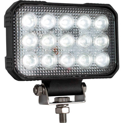 Buyers 5.9 x 4.8" Clear Rectangular Spot Light With 15 LED - 1492290
